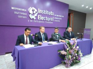 Rueda de prensa sobre coordinación interinstitucional para atender delitos electorales