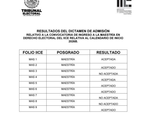 Convocatorias a Posgrados en Derecho Electoral